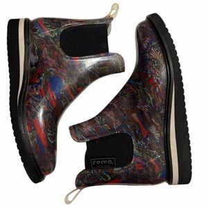 Ava Art22 Women's Rain Boots by artist Laurence Gartel size 10 Multicolor